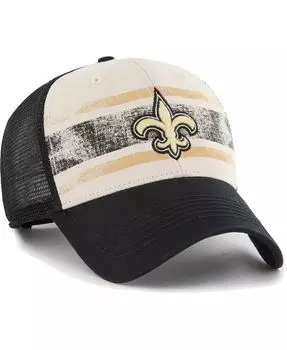 Мужская кремовая регулируемая кепка New Orleans Saints Breakout MVP Trucker '47 Brand