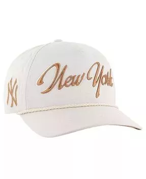 Мужская кремовая регулируемая кепка New York Yankees нейтрального цвета с навесным устройством '47 Brand, бежевый