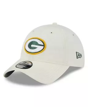 Мужская кремовая регулируемая шапка Green Bay Packers Core Classic 2.0 9TWENTY New Era