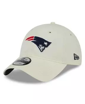 Мужская кремовая регулируемая шапка New England Patriots Core Classic 2.0 9TWENTY New Era