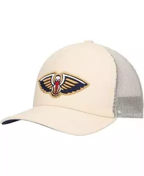 Мужская кремовая регулируемая шляпа New Orleans Pelicans Trucker Mitchell & Ness, бежевый