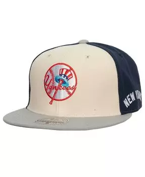 Мужская кремовая, серая облегающая шляпа New York Yankees Yankee Stadium 50th Anniversary Homefield Mitchell & Ness