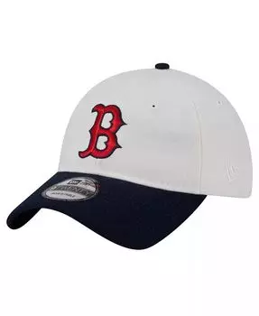 Мужская кремовая шляпа Boston Red Sox с кожаным ремешком 9TWENTY с регулируемой головкой New Era, бежевый