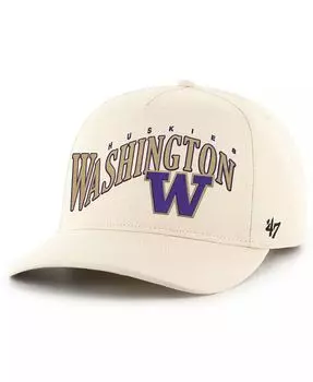 Мужская кремовая шляпа Washington Huskies Classic с регулируемой застежкой '47 Brand, бежевый