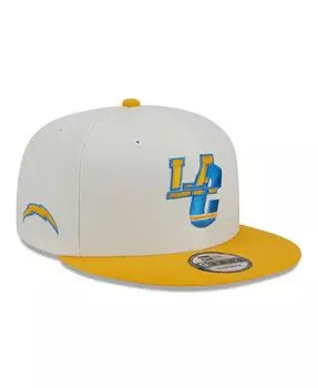 Мужская кремово-золотая кепка Los Angeles Chargers City Originals 9FIFTY Snapback New Era