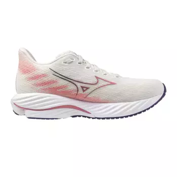Мужская кроссовки для бега WAVE RIDER 28(W) Mizuno, белый/розовый