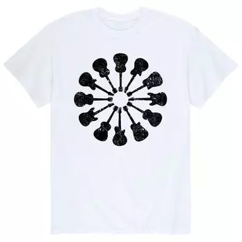 Мужская круглая футболка для гитары Licensed Character