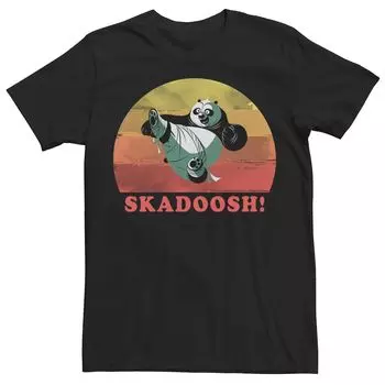 Мужская Кунг-фу Панда Скадуш! Футболка с портретом в стиле ретро Licensed Character