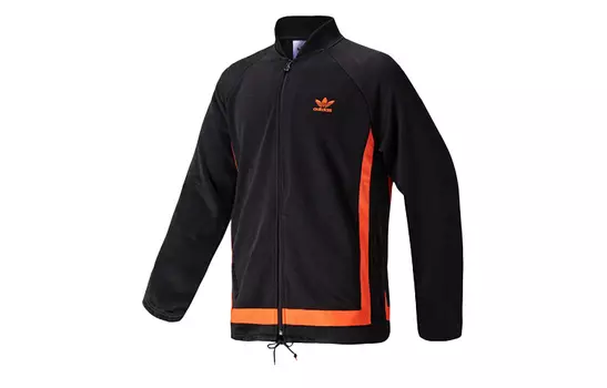 Мужская куртка Adidas Originals, цвет Black and orange color blocking