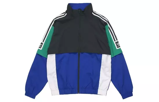 Мужская куртка Adidas Originals, цвет Blue with Black Lettering
