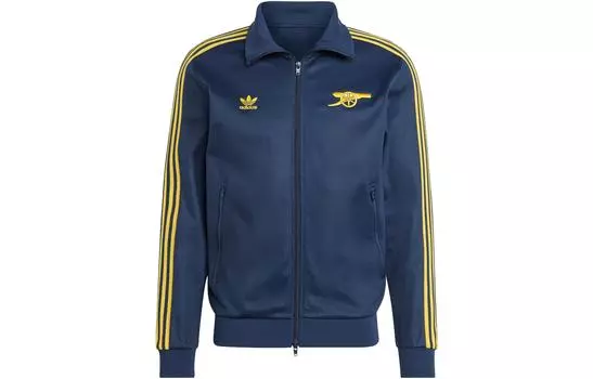 Мужская куртка Adidas Originals, цвет College Navy Blue/Tribal Yellow