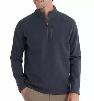 Мужская куртка Bamboo Heritage Quarter Zip в графитовом цвете FREE FLY, цвет graphite