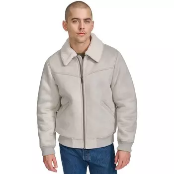 Мужская куртка-бомбер из искусственной овчины Levi's, цвет Tundra