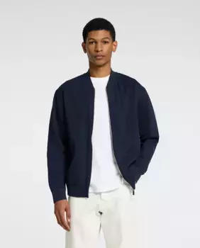 Мужская куртка-бомбер на молнии Selected, тёмно-синий