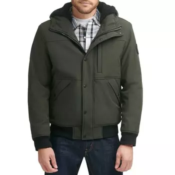 Мужская куртка-бомбер с капюшоном, смешанная техника Levi's, цвет Olive