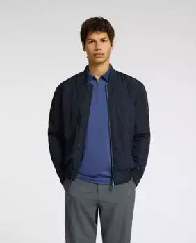 Мужская куртка-бомбер Selected, тёмно-синий