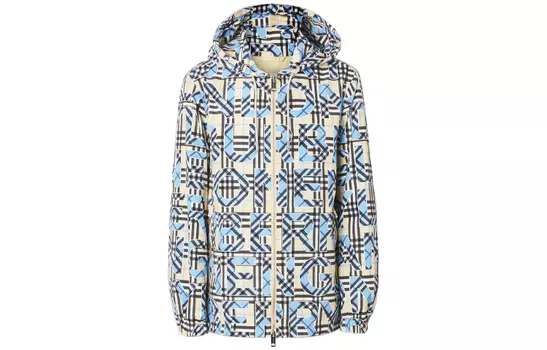 Мужская куртка Burberry, цвет Beige & Blue
