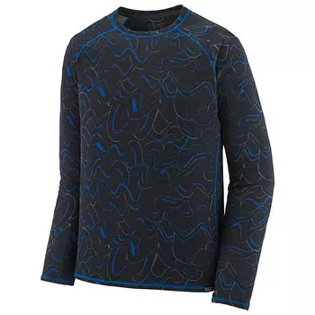 Мужская куртка Capilene среднего веса с длинным рукавом и круглым вырезом Patagonia, синий