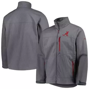 Мужская куртка Columbia Grey Alabama Crimson Tide Ascender II с молнией во всю длину