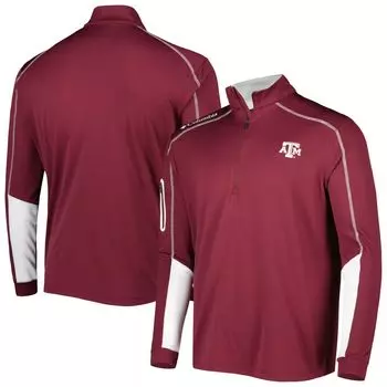 Мужская куртка Columbia Maroon Texas A&M Aggies Shotgun 2.0 Omni-Wick с молнией на четверть