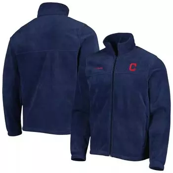 Мужская куртка Columbia Navy Cleveland Indians Steens Mountain с молнией во всю длину