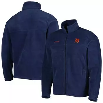 Мужская куртка Columbia Navy Detroit Tigers Steens Mountain с молнией во всю длину