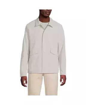 Мужская куртка Crinkle Lands' End, серый