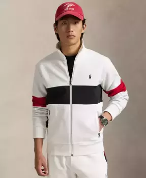 Мужская куртка Double-Knit Track Polo Ralph Lauren, белый