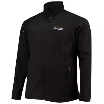 Мужская куртка Dunbrooke Black Jacksonville Jaguar Big & Tall Sonoma Softshell с молнией во всю длину