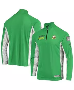 Мужская куртка green oregon ducks oht в стиле милитари appreciation snow cruise raglan с молнией на четверть Colosseum, зеленый