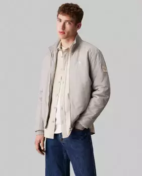 Мужская куртка Харрингтон на молнии Calvin Klein Jeans, серый
