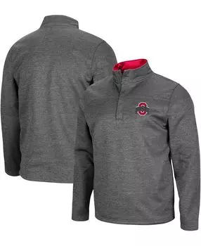 Мужская куртка heather charcoal ohio state buckeyes roman pullover jacket Colosseum, мульти