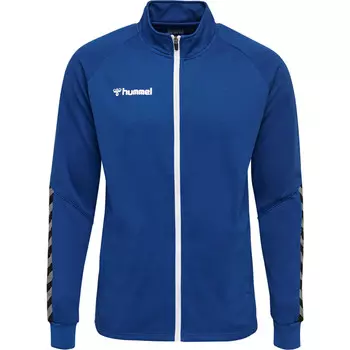 Мужская куртка Hmlauthentic с молнией из полиэстера HUMMEL, синий/темно-синий/темно-синий