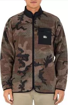 Мужская куртка Hurley Boulder Camo Burrito с молнией во всю длину