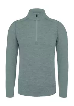 Мужская куртка из шерсти мериноса с длинным рукавом и молнией 1/4 Canberra normani, синий