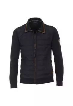 Мужская куртка из смесового материала, однотонная CASAMODA, темно-синий