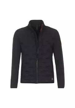 Мужская куртка из смесового материала, однотонная CASAMODA, темно-синий