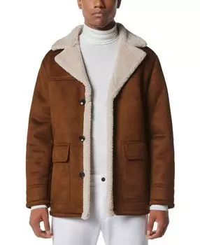 Мужская куртка jarvis из искусственной овчины Marc New York, коричневый
