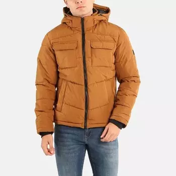 Мужская куртка jjbrady Puffer sn Jack & Jones, коричневый