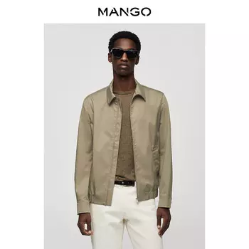 Мужская куртка Mango из легкой ткани, бежевый