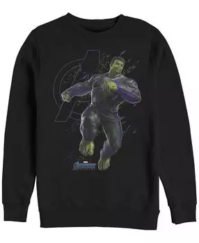 Мужская куртка Marvel Avengers Endgame Hulk Galaxy Jump, флис с круглым вырезом Fifth Sun