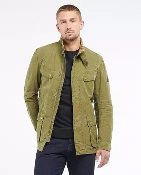 Мужская куртка на молнии Barbour International, зеленый
