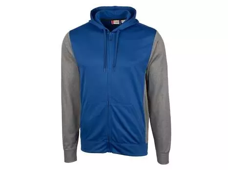 Мужская куртка на молнии Clique Helsa Sport с цветными блоками и полной молнией, синий