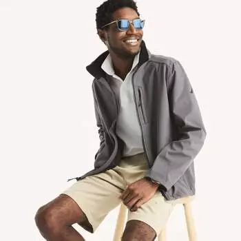 Мужская куртка Nautica с застежкой-молнией, цвет grey heather