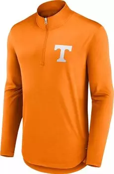 Мужская куртка NCAA Tennessee Volunteers Tennessee Orange Logo с молнией на четверть четверти