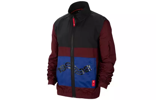 Мужская куртка Nike, цвет Black Red Splicing