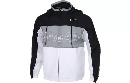 Мужская куртка Nike, цвет Black/White/Grey