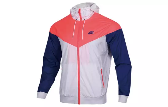 Мужская куртка Nike, цвет Blue and white orange