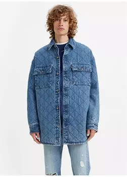 Мужская куртка оверсайз синего цвета A0682-0001_BERNAL HEIGHTS OVERSHIRT Levis, синий