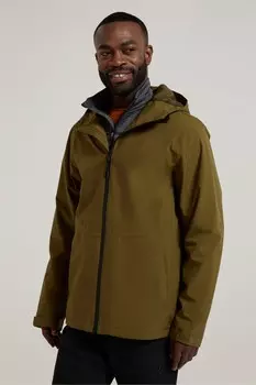 Мужская куртка пальто Covert легкая, водонепроницаемая Mountain Warehouse, зеленый